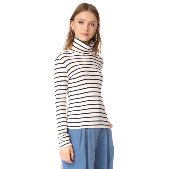 Veronica Beard Sweaters - Veronica Beard Audrey Stripe Turtleneck Sweater